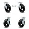 Service Caster 8 Inch Rubber on Steel Caster Set with Roller Bearings 2 Swivel Lock 2 Brake SCC SCC-30CS820-RSR-BSL-2-TLB-2 - alternate 1